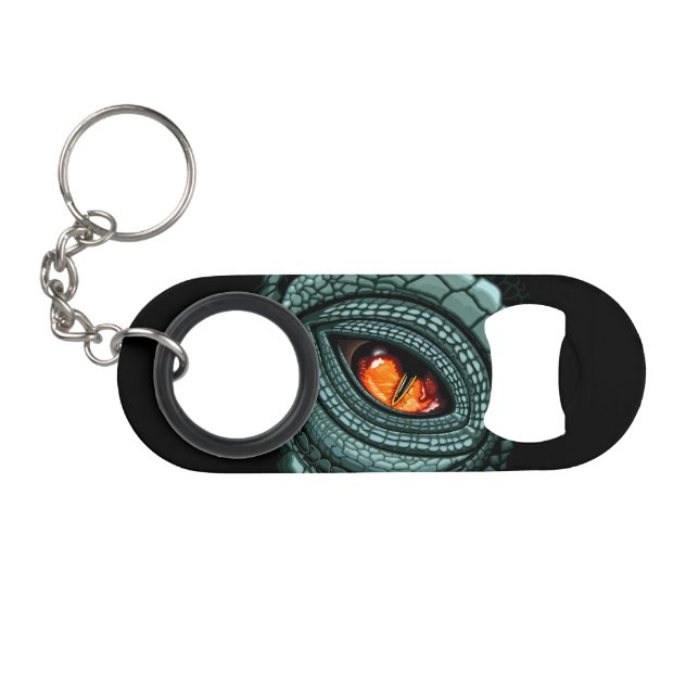 Primal Reptile Predator Eye Keychain Bottle Opener (Front (Horizontal))