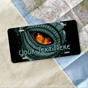 Primal Reptile Predator Eye License Plate