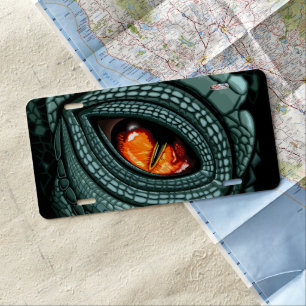 Primal Reptile Predator Eye License Plate