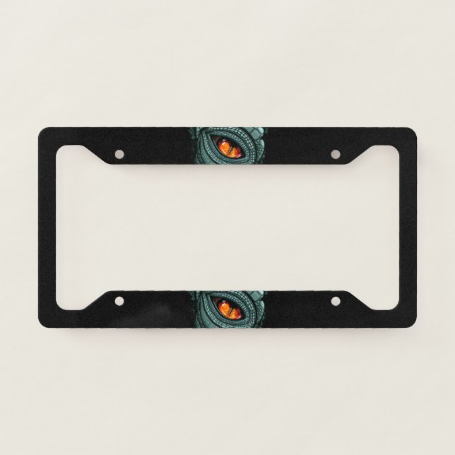 Primal Reptile Predator Eye License Plate Frame (Front)
