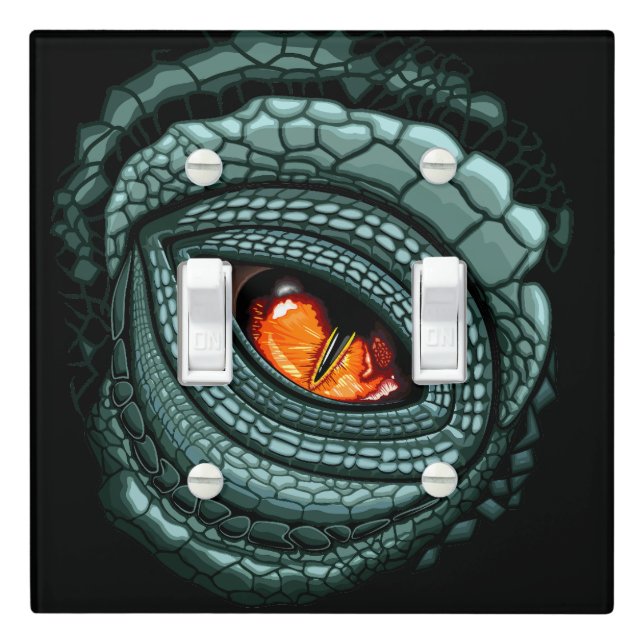 Primal Reptile Predator Eye Light Switch Cover (In Situ)