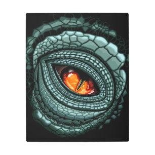Primal Reptile Predator Eye Metal Print