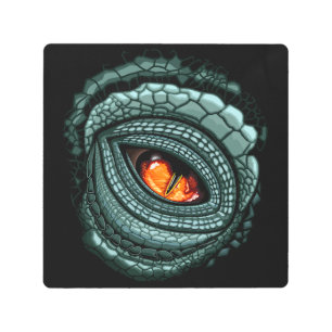 Primal Reptile Predator Eye Metal Print
