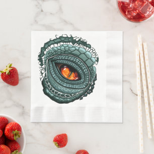 Primal Reptile Predator Eye Napkins