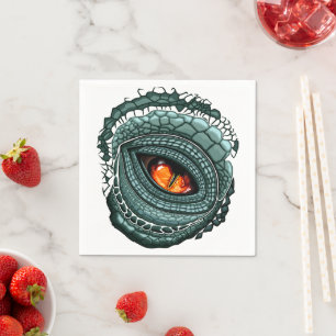 Primal Reptile Predator Eye Napkins