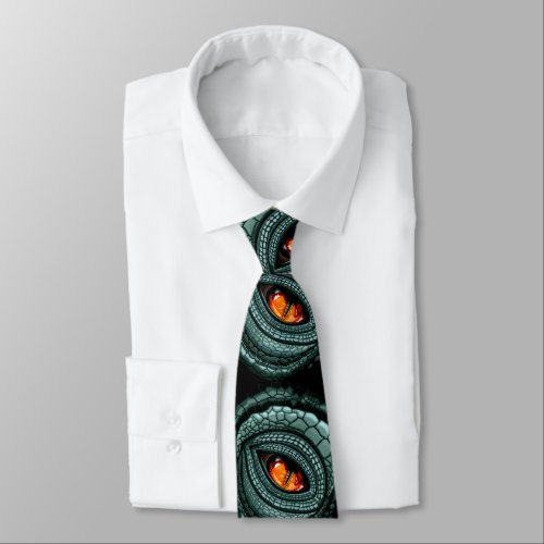 Primal Reptile Predator Eye Neck Tie