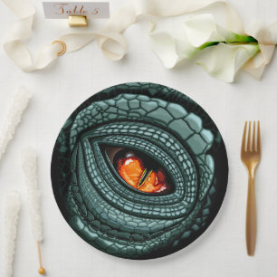 Primal Reptile Predator Eye Paper Plates