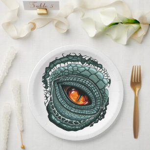 Primal Reptile Predator Eye Paper Plates