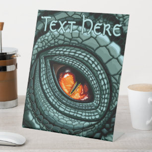Primal Reptile Predator Eye Pedestal Sign