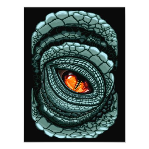 Primal Reptile Predator Eye Photo Print