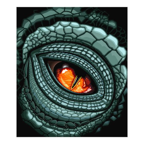 Primal Reptile Predator Eye Photo Print