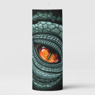 Primal Reptile Predator Eye Pillar Candle