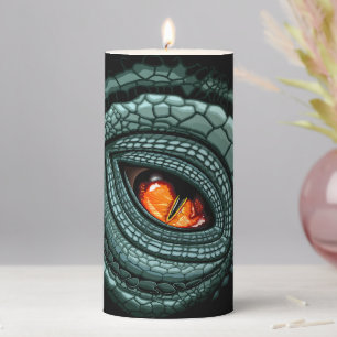 Primal Reptile Predator Eye Pillar Candle