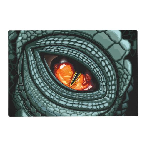 Primal Reptile Predator Eye Placemat