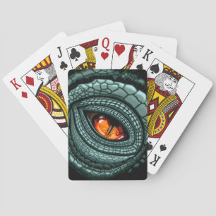 Primal Reptile Predator Eye Poker Cards