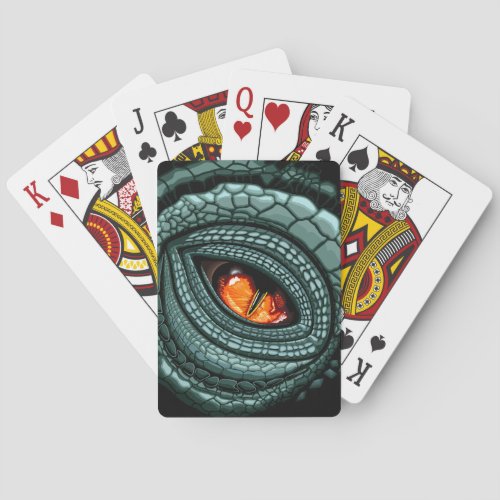 Primal Reptile Predator Eye Poker Cards