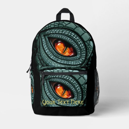 Primal Reptile Predator Eye Printed Backpack