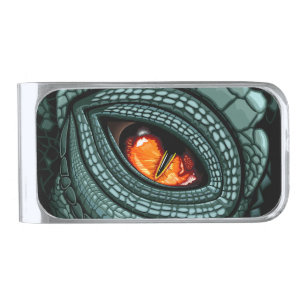 Primal Reptile Predator Eye Silver Finish Money Clip