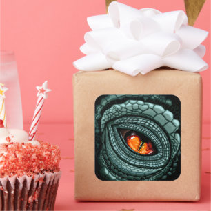 Primal Reptile Predator Eye Square Sticker