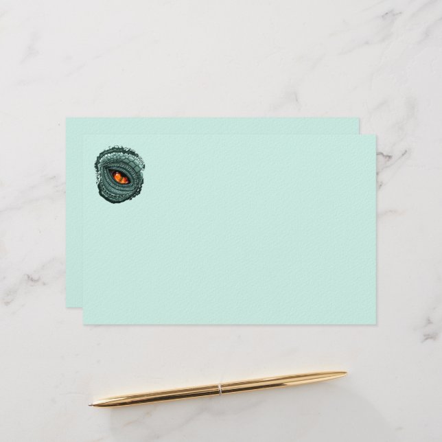 Primal Reptile Predator Eye Stationery (Front/Back In Situ)