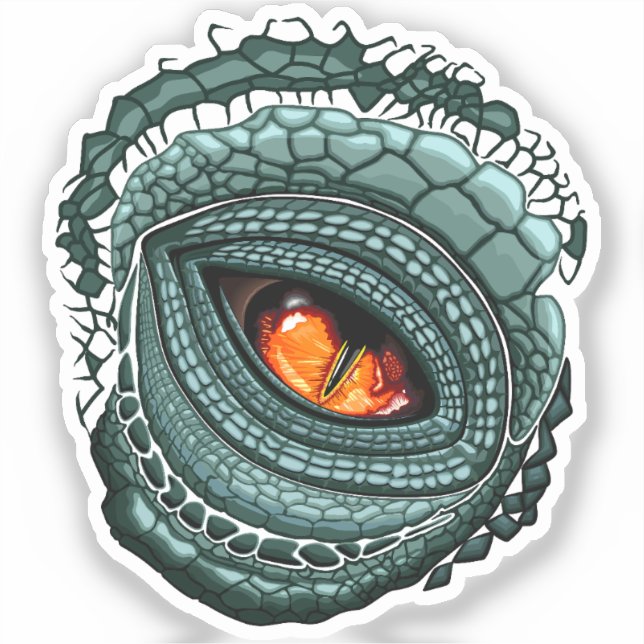 Primal Reptile Predator Eye Sticker (Front)