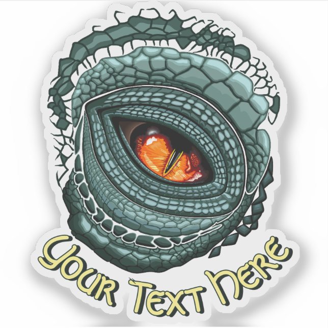 Primal Reptile Predator Eye Sticker (Front)