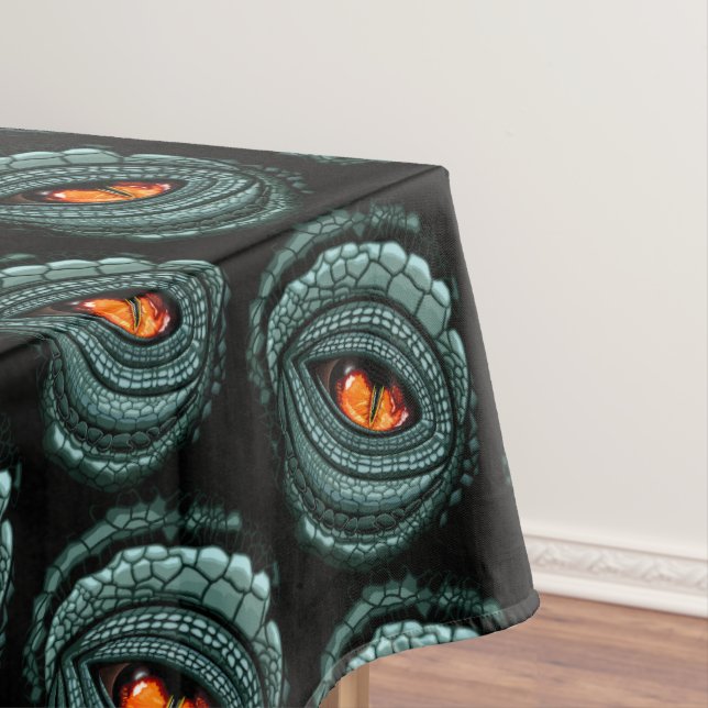 Primal Reptile Predator Eye Tablecloth (In Situ)