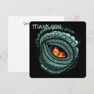 Primal Reptile Predator Eye Thank You Card