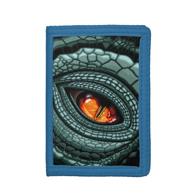 Primal Reptile Predator Eye Trifold Wallet (Front Vertical)
