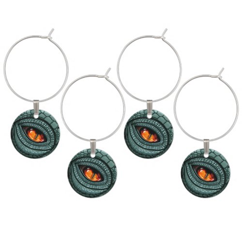 Primal Reptile Predator Eye Wine Charm