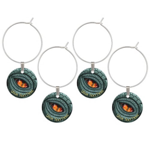Primal Reptile Predator Eye Wine Charm