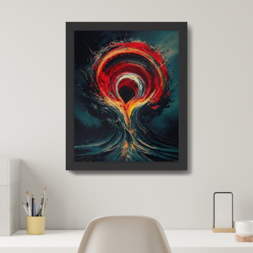 Primal Scream Raw Emotional Release Abstract Framed Art