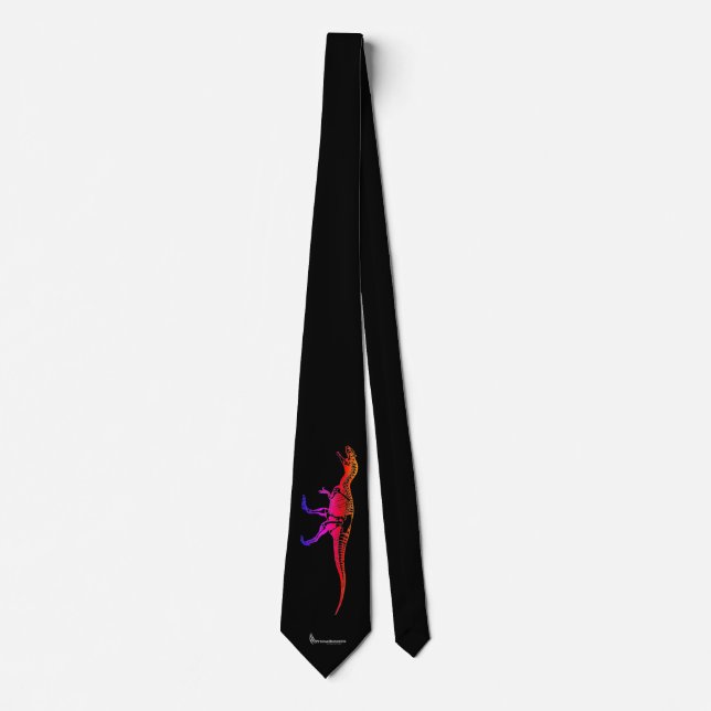 Primalbeasts "Allosaurus Color Skeleton" Black Tie (Front)