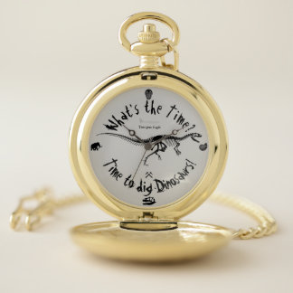 Primalbeasts "Time To Dig Dinosaurs!" Pocket Watch