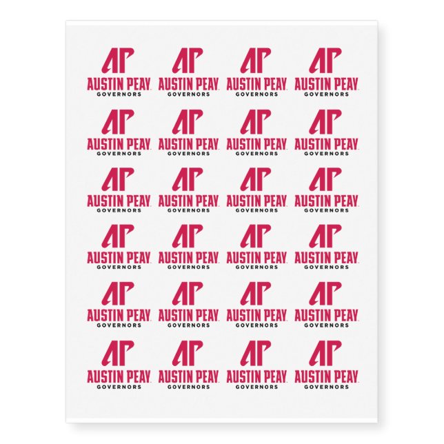 Primary Athletic Mark Temporary Tattoos (Front)