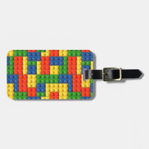 Primary Blocks Luggage Tag