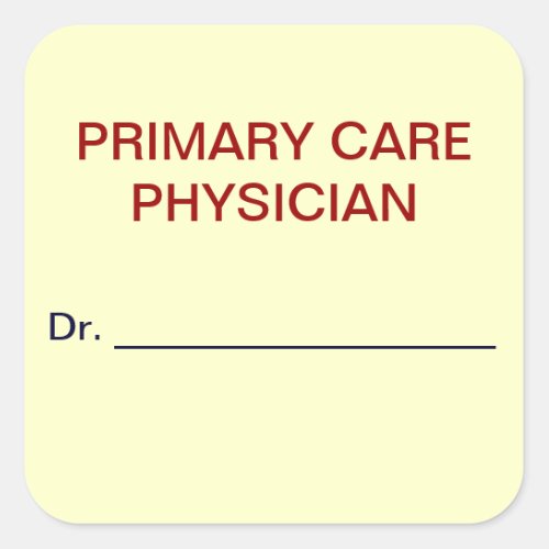 Primary Care Physician Medical Chart Labels