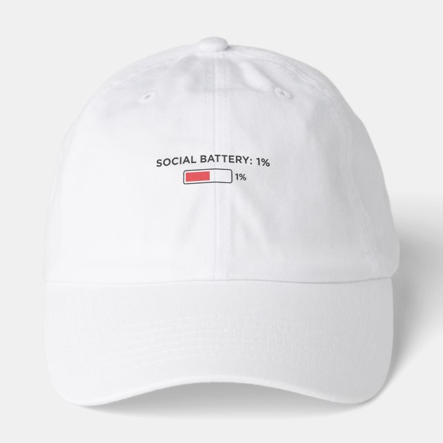 Primary Choice: Social Battery 1% Low Energy Intro Hat (Front)