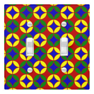 Primary Circles-09-LIGHT SWITCH COVER-Dble Toggle Light Switch Cover