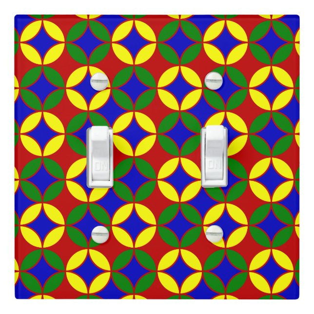 Primary Circles-09-LIGHT SWITCH COVER-Dble Toggle Light Switch Cover (In Situ)