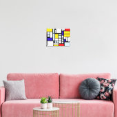 Primary Color Squares and Rectangles Wall Art (Insitu(LivingRoom))