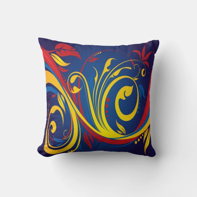 Primary Colors American MoJo Pillow (Front)