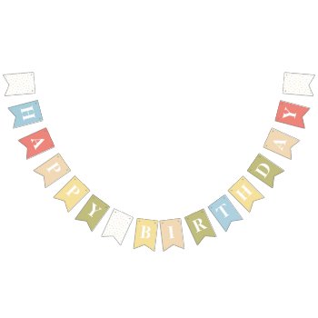 Primary Colors Birthday Party Bunting Flags by AlyssaErnstDesign at Zazzle