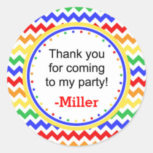 Primary Colors Chervon Sticker