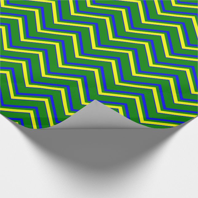 Primary Colors-CHEVRON 05-Gift Wrapping Paper (Corner)