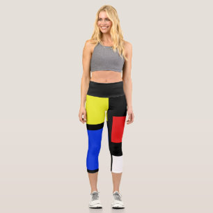 Primary colors Colorblock High Waisted Capris