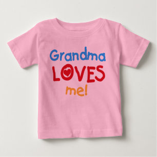 Primary Colors  Grandma Loves Me T-shirts