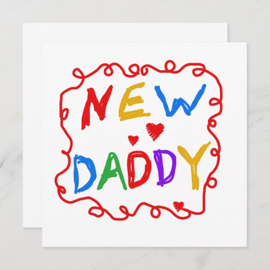 Primary Colors New Daddy Gifts (Front/Back)