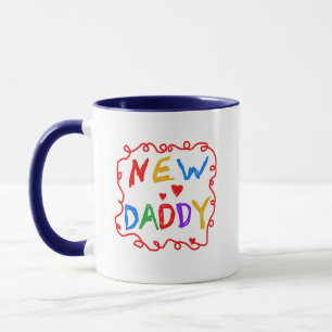 Primary Colors New Daddy Tshirts and Gifts Mug