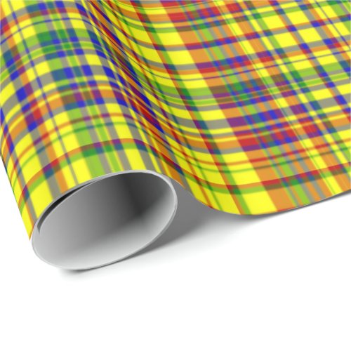 Primary Colors_PLAID 17_Gift Wrapping Paper